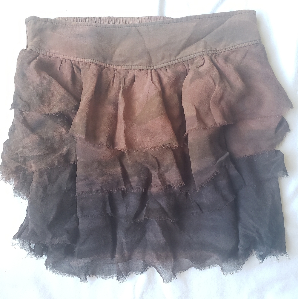 gypsy05 • ombre tiered ruffle skirt